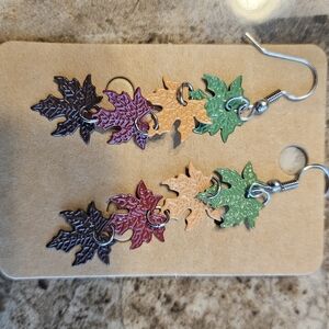 Earrings Fall Leaves